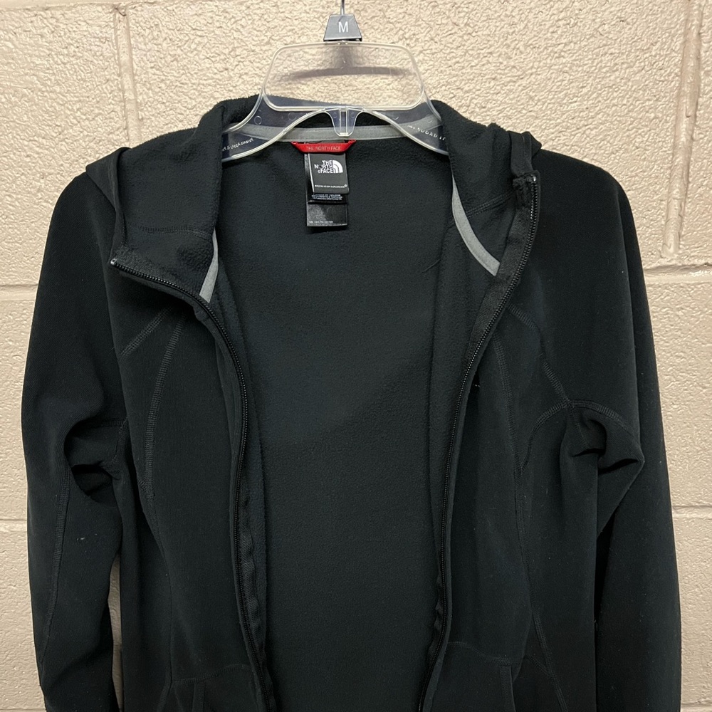 Women's Fleece Full Zip Hooded Sweatshirt - Black - Medium